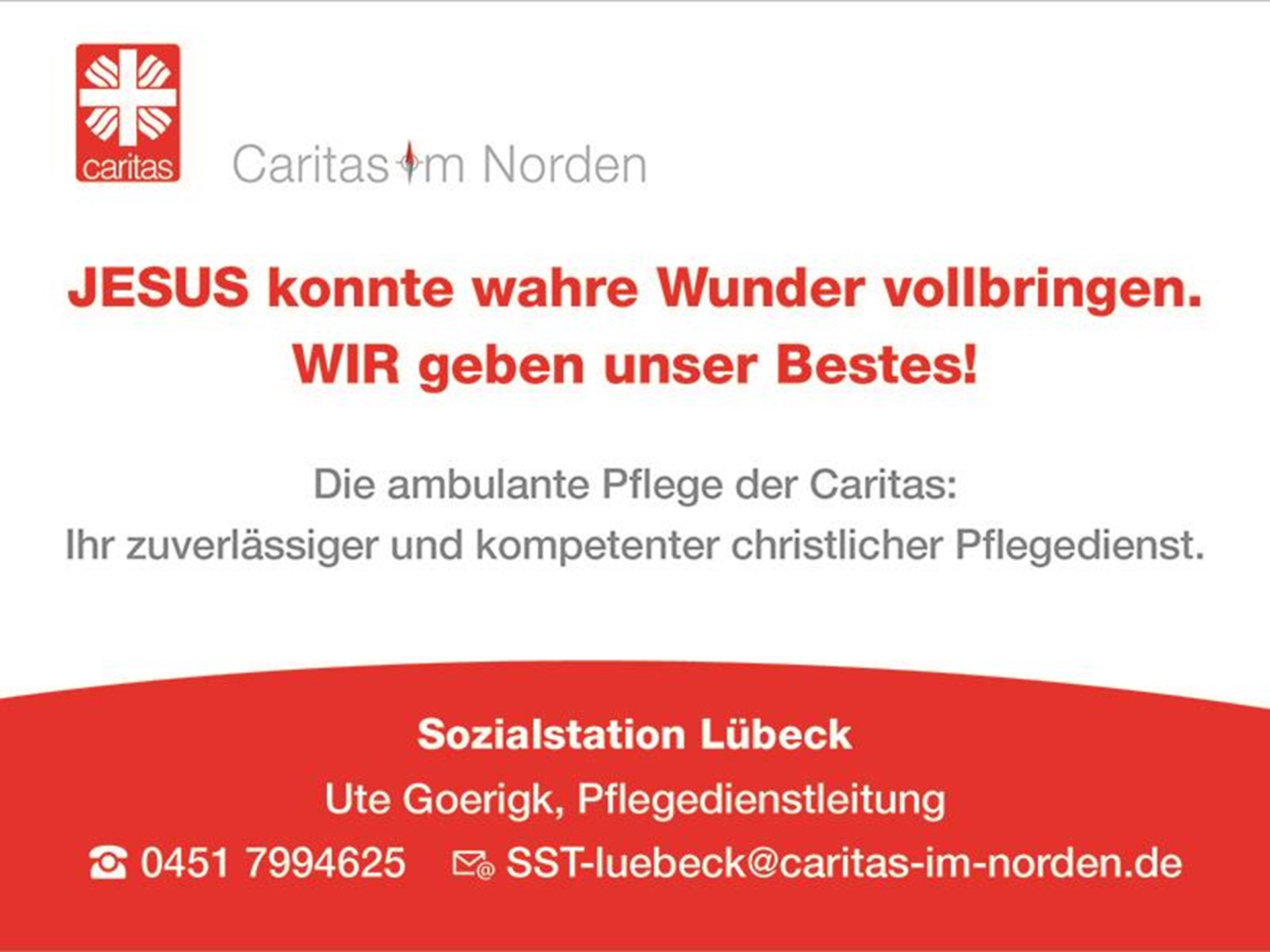 Anzeige Sozialstation Lübeck